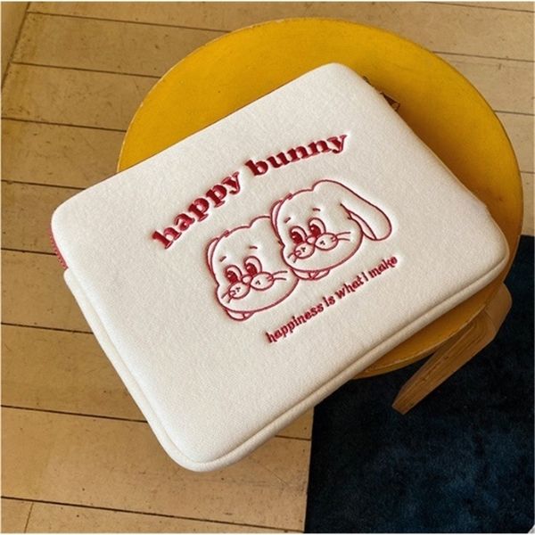

13 inch lapsleeve bag for korean ins rabbit mac ipad pro 9 7 10 5 11 14 5 15 tablet inner case bunnty mini pad 5 220620