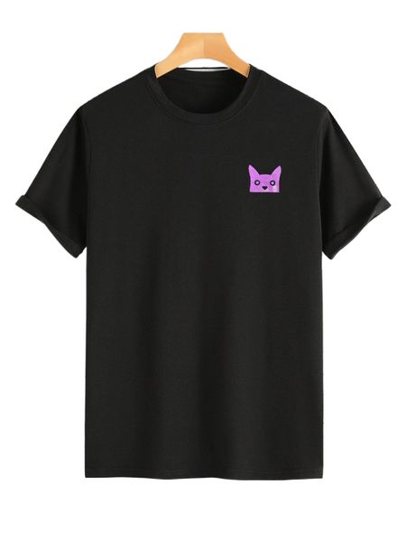 

men cartoon graphic tee 32jw#, White;black