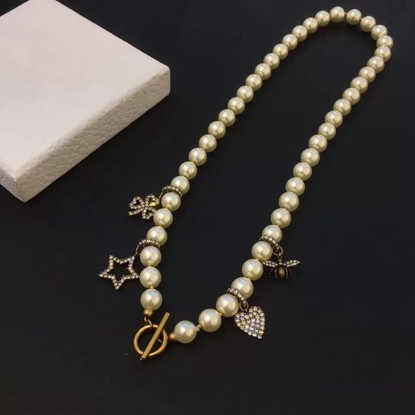 

fashion necklace for woman gift plant animal style long chain necklaces brass diamond jewelry supply, Silver