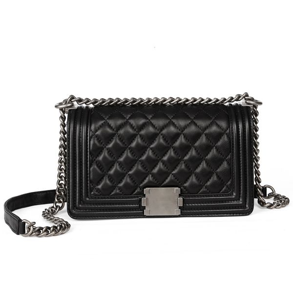 

luxurys woman bag date code serial number leather women purse messenger shoulder body with box saffiano metal chain french texture popular s