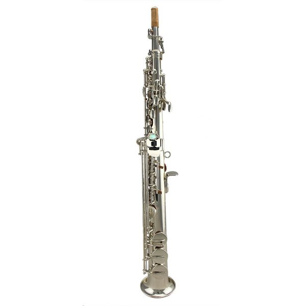 

tide music intermediate use shiny silver plated straight soprano saxophone on sale