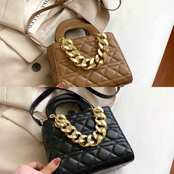 

new fashion women's bag versatile high-grade texture one shoulder small square bag
