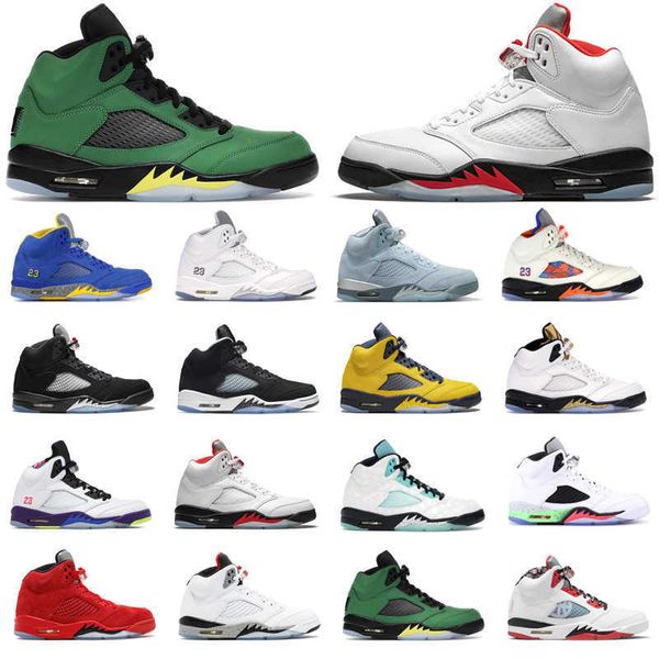 

men basketball shoes 5s sports sneaker fire red trophy room oregon ducks pe mens sneakers trainers size 40-47, Black