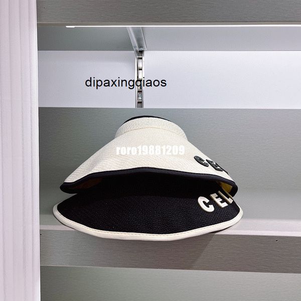 

ball caps celina 2022 spring and summer new south korea dongdamen hat english letter black rice cloth hair hoop empty sunshade, Blue;gray