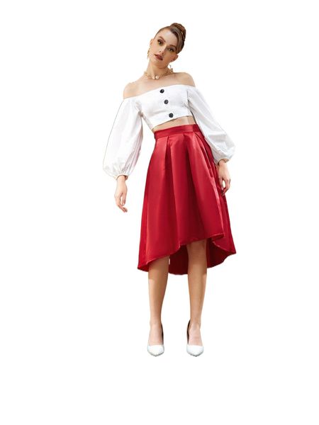 

x sara mezzanotti off shoulder puff sleeve p3kb#, White