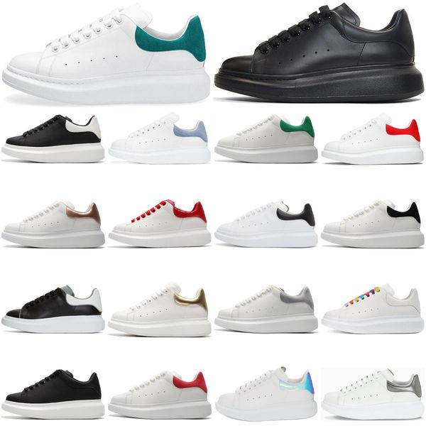 

2022 classic black white platform mcquen mens womens running shoes red gold snakeskin low cut leather flat suede men lady skateboard sports