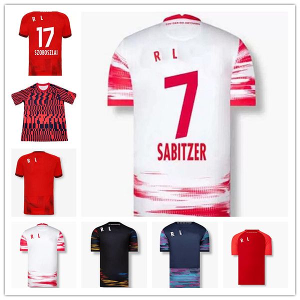 

2022 2023 rbl soccer jerseys leipziges fans player version poulsen forsberg 22 23 bundesliga sabitzer camisetas de futbol men kids kit socks, Black;yellow