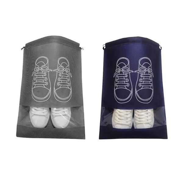 Depolama Çantaları Taşınabilir Seyahat Ayakkabıları Drawstring Ayakkabı Organizer Çanta Su Geçirmez Şeffaf Plastik Erkekler için