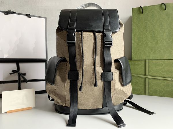 

2022latest bag luxury designer fashion leather backpack knapsack men women classic flowers plaid schoolbag satchel handbag