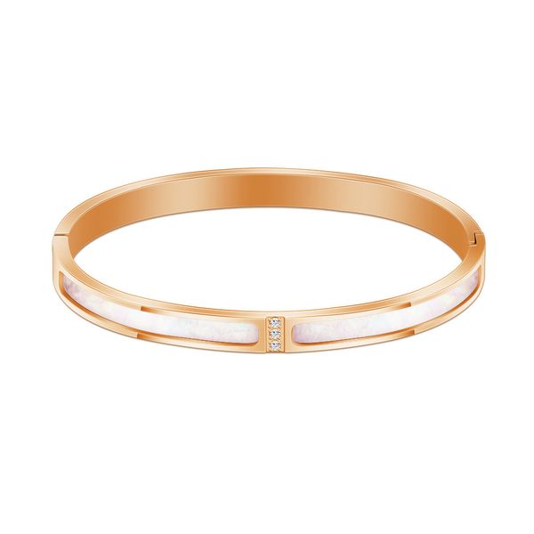 

fashion simple stainless steel rose gold bracelet bracelet, Golden;silver