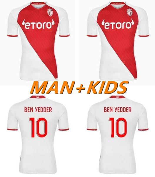 

man kids kit 22 23 as monaco soccer jerseys ben yedder 2022 2023 away football shirt fabregas gelson.m falcao jovetic b.badiashile gelson go, Black;yellow