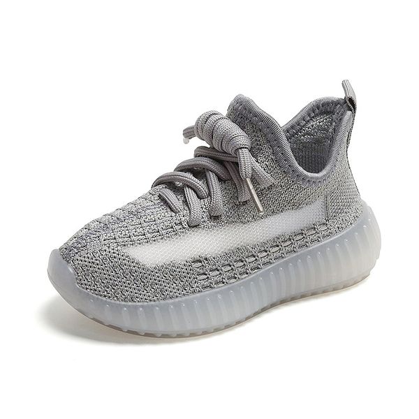 

spring and autumn boys coconut shoes new comfortable girls net shoes flying weave casual soft sole, Black