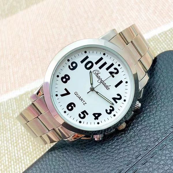 Montres de luxe pour femmes montre-cadeau simple grand nombre fête des mères dames d'âge moyen et âgées montre à quartz électronique étanche