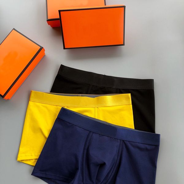 

3pcs mens boxers briefs underpants pullin underwear mens short swimming breathable branded boxer logo male herme, Black;white