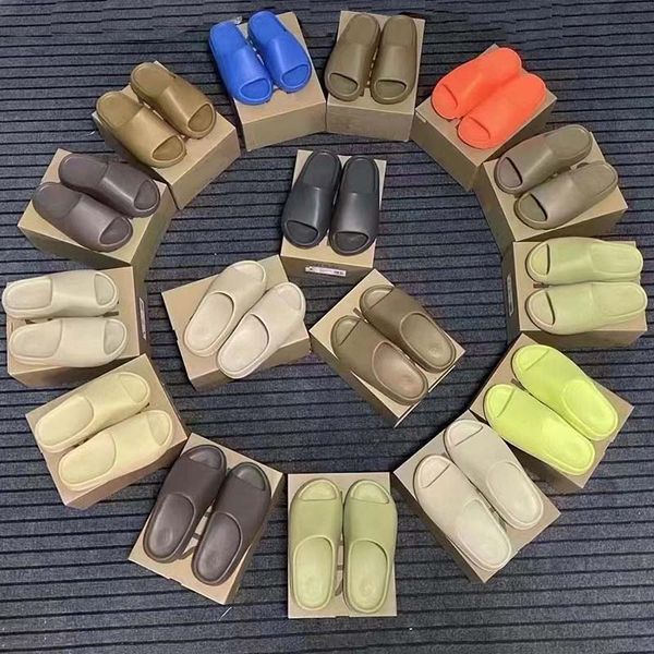 Designer Herren Damen Foams Runner Sandalen Grauer Ton Wüste Ararat Sand Hausschuhe Herren Damen Slide Slipper Pure Resin Slider