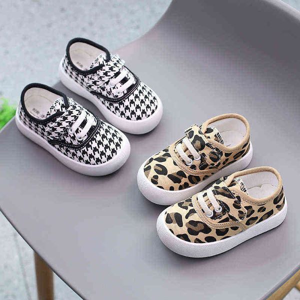 

kids shoes girls boys leopard sneakers canvas toddler breathable shoes spring running sport baby soft casule sneaker for 1-3y g220517, Black;red