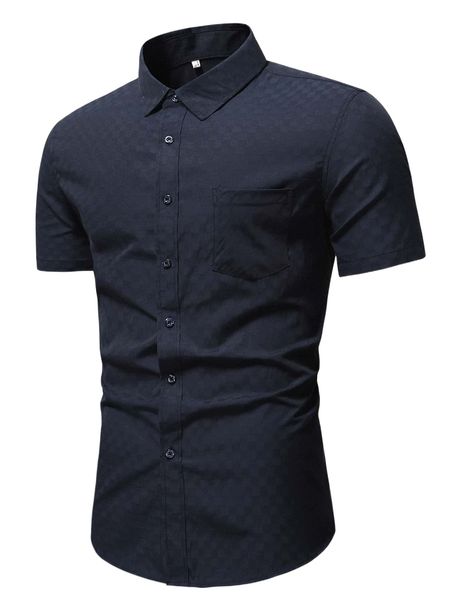 

men one pocket front button up shirt j9ep#, White;black