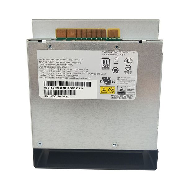 Alimentatori per computer Nuovo PSU originale per Lenovo Workstation P720 P520 900W Switching DPS-900EB A 54Y8979