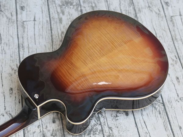 

custom jazz hollow body electric guitar