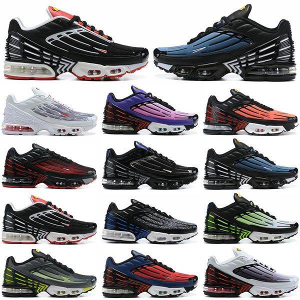 

2022 tn plus 3 casual shoes mens trainers chaussures triple black laser blue bred hyper violet silver red smoke grey outdoor sports sneakers