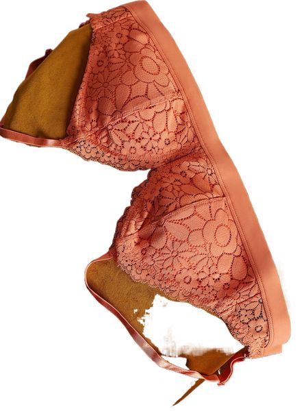 

luvlette sunny lace padded classic strap bralette i3ds#, Black;red