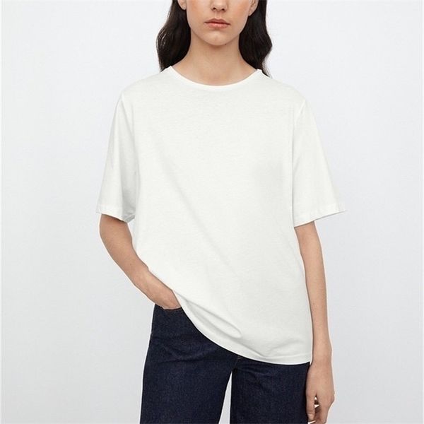 

simple dog head detective t-shirt women's fashion trendy hong kong style pure cotton short sleeves 220401, White