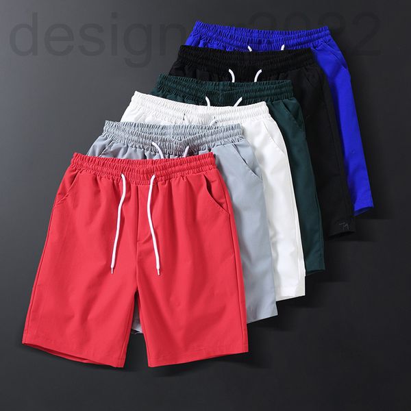

men's pants designer sweatpants men's casual shorts summer solid color versatile loose running thin basketball pants xhg6, Black