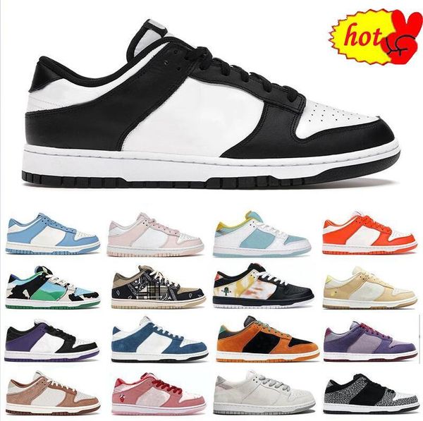 

2022 black white panda casual shoes men women sneakers unc vintage green university blue coast pn dust outdoor mens trainer 36-44