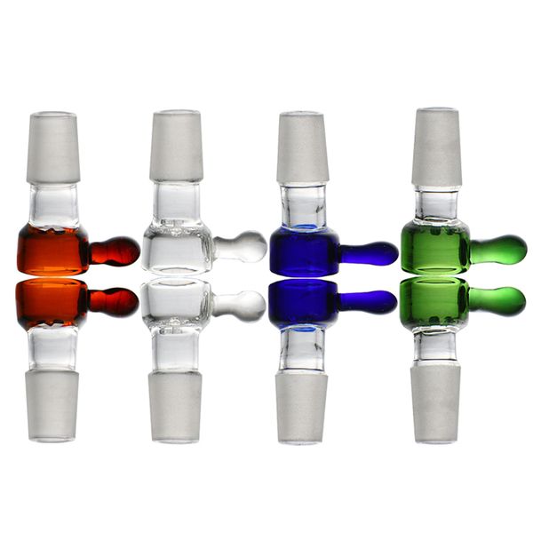 Tigelas coloridas do vidro do floco de neve fumando 14mm 18mm mistura masculino cores com junta redonda da bacia do filtro do cabo da haste para o tubo de água do bong de quartzo
