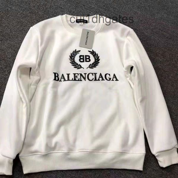 

2022 designer b br coats and hoodies 2022 letter printed wheat ear round neck sweater women's fashion brand loose long sleeve versatile, Black