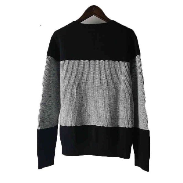 

women's sweaters autumn and winter two-color jacquard merino wool sweater round neck long sleeve pullover versatile fashion women, White;black