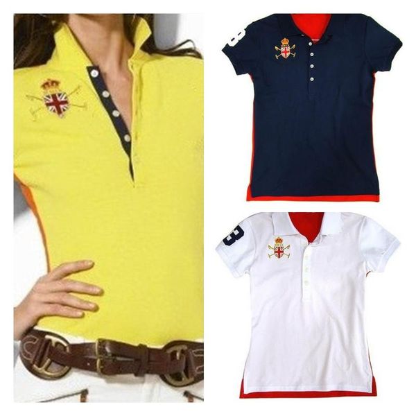 

women's polos 2022short sleeve shirt women summer cotton casual fashion femme embroidery brand design women's women'swomen&#0, White
