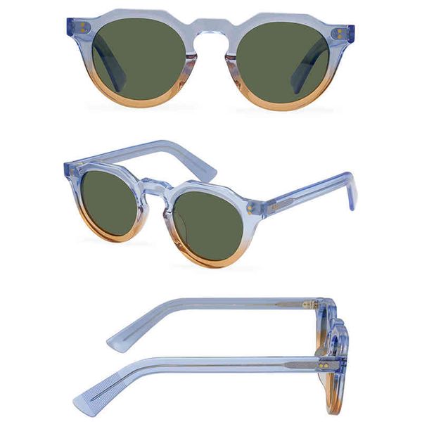 

2022 spring new digner handmade quality women case oculos sunglass 9583 brand eyeglasses sun glasses for men uv400, White;black