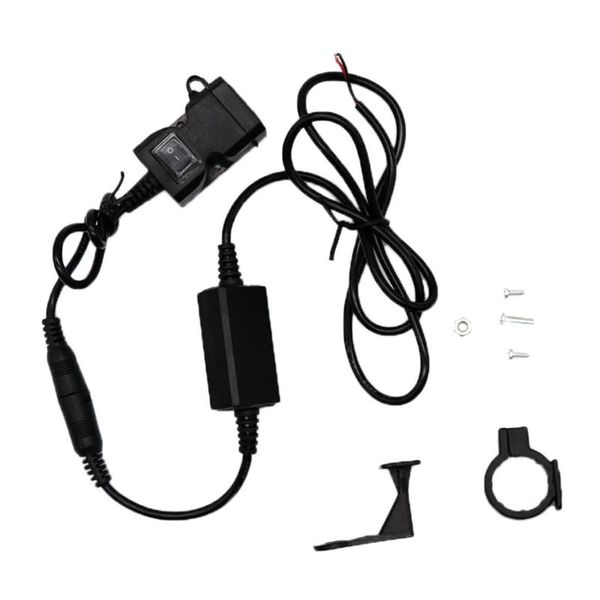 Auto-Organizer, Motorrad-Lenker, 5 V, 3,1 A, Dual-USB, Handy-Ladegerät, Steckdose, Schalter, wasserdicht