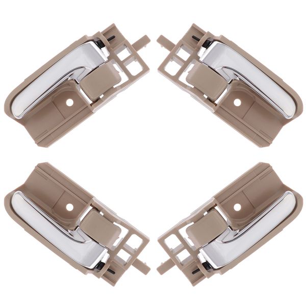 

1 set for toyota corolla 2003 2004 2005 2006 2007 2008 2009 beige black chrome left right door inner handle 69206-02090