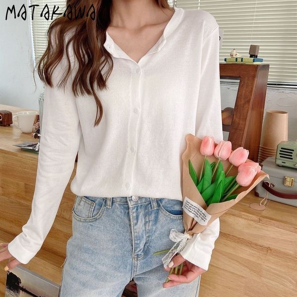 

autumn short loose ladies thin sweater shawl women knit 210506, White;black