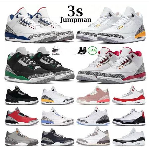 

men basketball shoes 3s jumpman 3 cardinal red pine green racer blue cool grey hall of fame court purple laser orange mens trainers outdoor