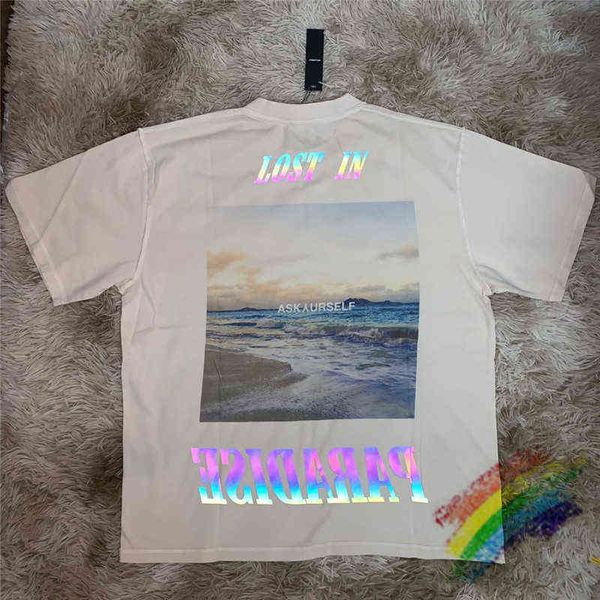 

new reflective askyurself t shirt men women indoor washed doing old vintage op eet220721, White;black