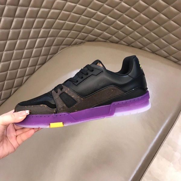 

designer fashion trainer sneaker intage casual shoes virgils alligator-embossed black grey brown white green calf leather french ablohs dyd