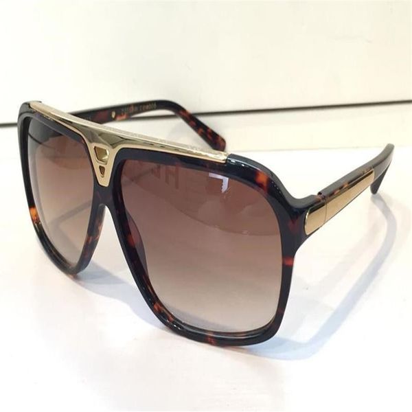 

2020 classic evidence millionaire sunglasses retro vintage men z0350w laser shiny gold frame style come with bo309p, White;black