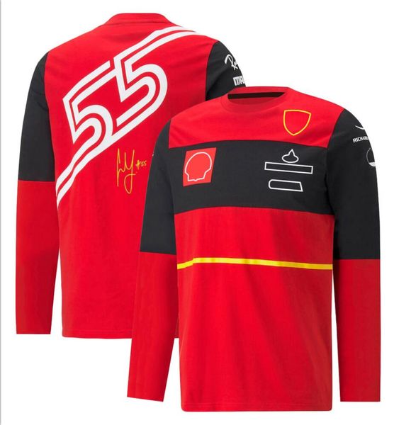 

2022f1 team pullover sweater formula one racing suit fan clothing long-sleeved t-shirt custom plus size