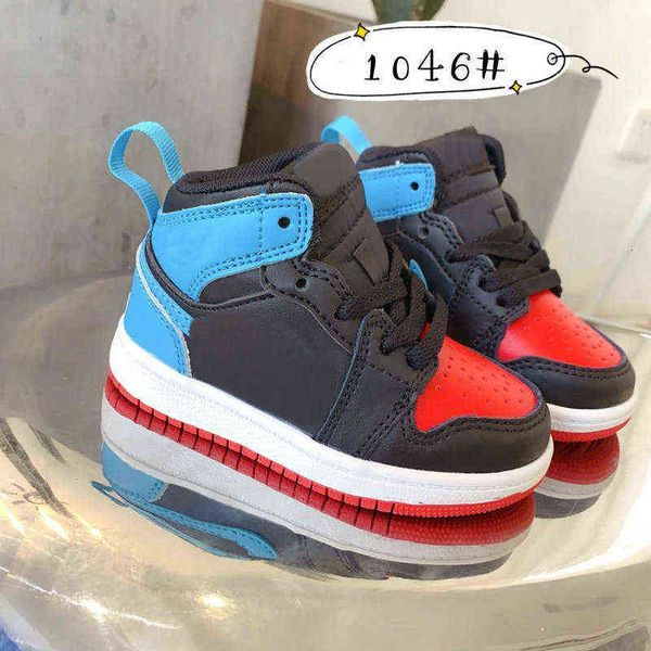 

infants 1s i toddler basketball sneaker pine green game royal scotts obsidian chicago bred melody mid multi-color tie-dye kids shoes, Black
