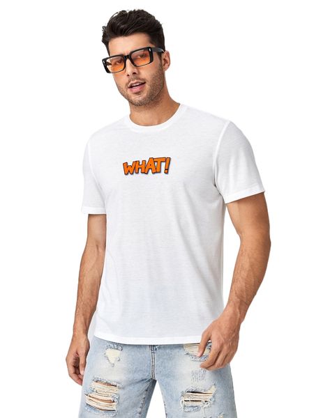 

men letter graphic tee x8ze#, White;black