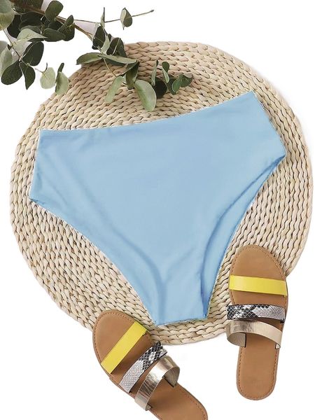 

plain high waisted bikini bottom y9lh#, White;black