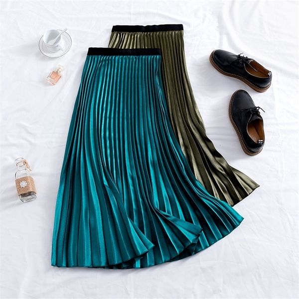 

gigogou long spring summer women tutu skirts high waist long midi tulle skirt elegant female aline casual skirt t200324, Black