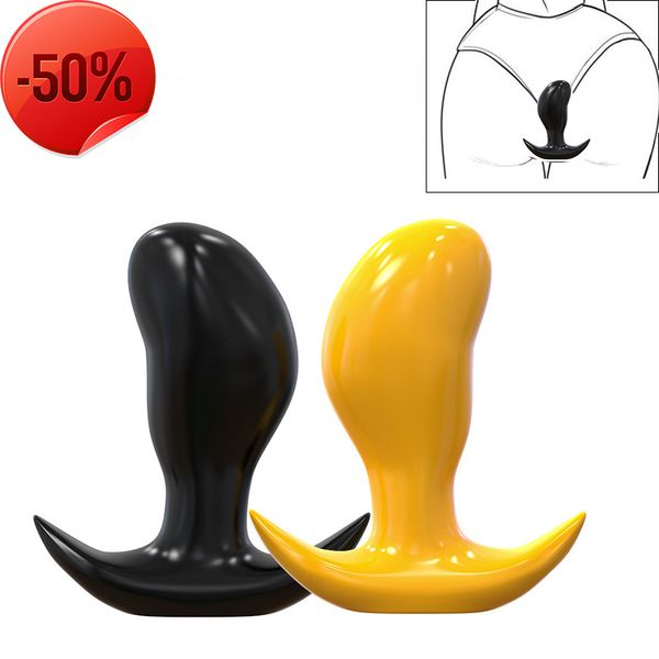 

48-80mm huge fist toy for women men big butt plug anchor base large analplug toys shop for couples, Black;white