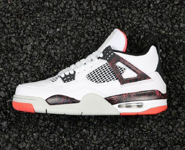 

shoes double 4s lava designer mens basketball iv white black light crimson pale citron luxury sneakers size40-47