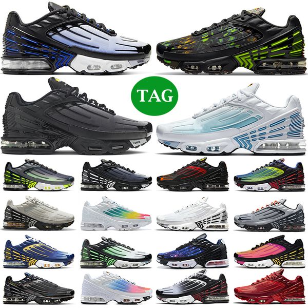 

men women running shoes tn plus 3 black red blue iridescent crater crimson red deep royal ghost green hyper violet laser navy grey mens trai
