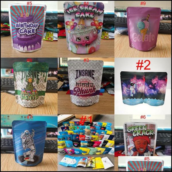 

packing bags cookie mylar smell proof baggies gift edibles flower pluto f dhctn