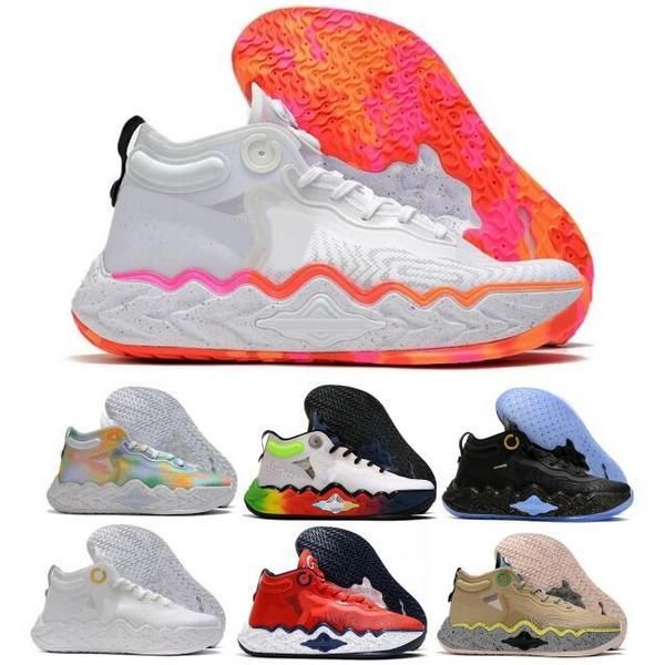 

gt run mens basketball shoes sneakers ep tie dye rawdacious white multi neon grey ghost hyper crimson 2022 man outdoor trainers
